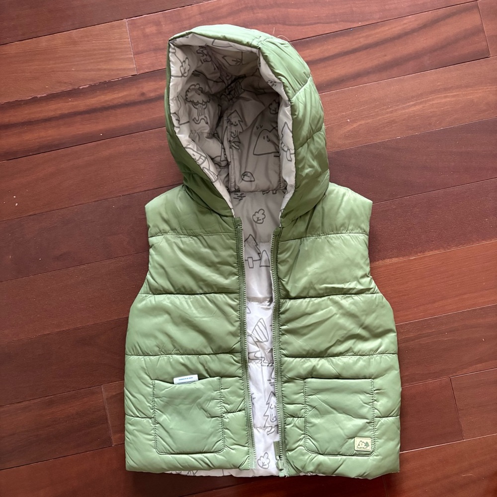 Mayoral reversible hooded vest toddler boy